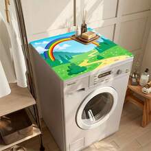 1 tấm thảm đa năng họa tiết cầu vồng, chất liệu polyester thấm hút, thích hợp sử dụng trong nhà bếp, trang trí bàn ăn, lau khô chén đĩa, lót máy giặt và máy pha cà phê, lót cốc phòng tắm, phụ kiện nhà bếp, đồ dùng tiệc tùng. - Đường mòn cầu vồng - Xem 4