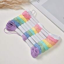LAMYA Set Benang Sulam Warna Tetap Premium Modis Benang Sulam Silang Pelangi Berkualitas Tinggi 6 Lapis Perlengkapan Jahit DIY Cocok Untuk Pemula 12-21-24-36-50-100-200-250-300-447 Warna - Benang sulam dalam berbagai warna - View 12