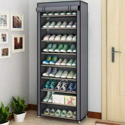 Shoe Rack Organizer Dustproof Shoe Cabinet Multilayer Minimalist Nonwoven Home Furniture Space-Saving Cabinets Shoe Shelf
