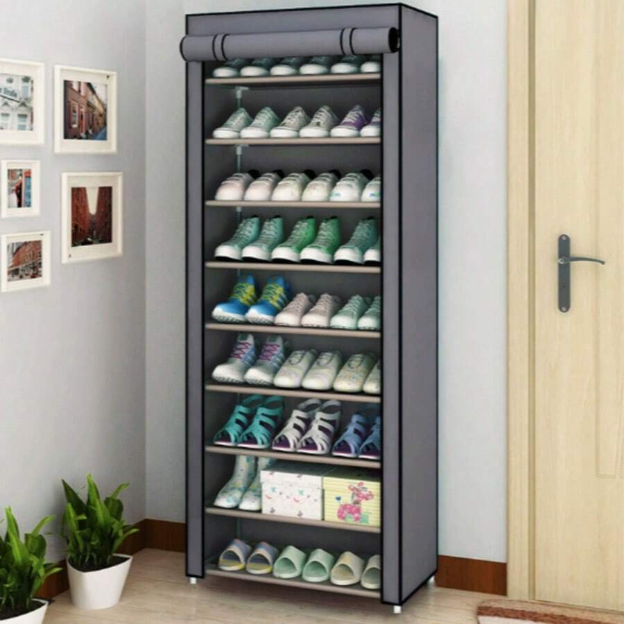 Shoe Rack Organizer Dustproof Shoe Cabinet Multilayer Minimalist Nonwoven Home Furniture Space-Saving Cabinets Shoe Shelf - Multicolor - View 1