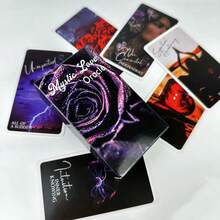 班基乌拉塔罗牌 - 神秘爱情神谕卡，78张塔罗牌，袖珍版，适合初学者的占卜工具，附PDF指南 - 紫色 - 查看 3