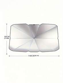 1pc Car Windshield Sunshade, Foldable Sun Visor, Heat Insulation And UV Protection - A - View 10