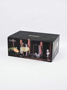 Textured Glass Cup, Large Capacity, Creative Beverage Cup For Home Use, Transparent Corrugated Juice Cup, Multiple Styles Available, 490/580/600ml - Smooth and Pure (490ml) - View 5