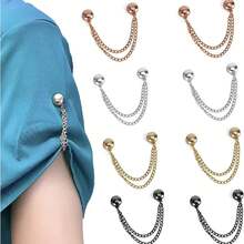 4 Pcs Magnetic Clothes Clips Multifunctional Magnetic Force Button Clips Pinless Snap Clips For Women's Clothing Cardigans K32C - 3 - View 2