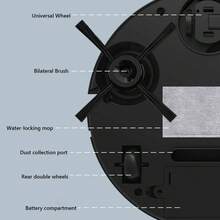 3-In-1 Smart Robot Vacuum Cleaner, Ultra-Thin Wireless Automatic Cleaning Machine With Powerful Suction For Dust And Pet Hair, Suitable For Home, Living Room, Bedroom And Office Floors - A - View 6