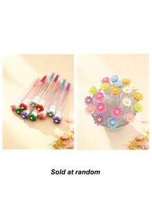 Bộ cọ trang điểm lông mi và lông mày nhiều màu sắc, 1/3/5/7 chiếc, dạng ống nhỏ gọn, kèm hộp trong suốt. - Nhiều màu - Xem 9
