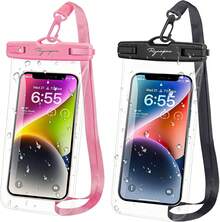 Premium Waterproof Phone Dry Bag – Perfect Protection For Swimming, Kayaking, Boating & Surfing - Black+Pink - View 13