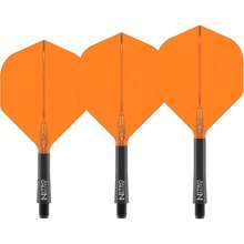 Lightweight Alloy Dart Shafts 2BA Standard Fit Competitive - Orange & Black - View 5