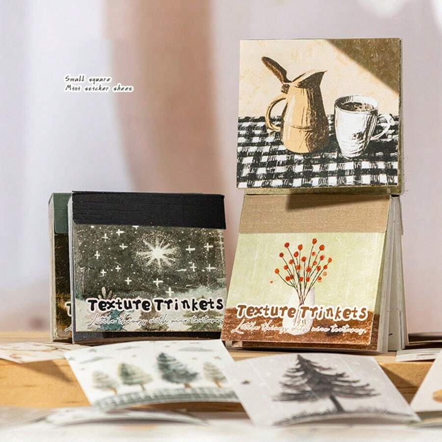 40 tờ/túi, tập sticker mini cầm tay dạng vuông nhỏ gọn, thuộc bộ sưu tập phụ kiện có họa tiết. Có các thiết kế hoa, động vật và chủ đề nhà cửa. Lý tưởng để dán nhãn gói quà, sticker trang trí sổ kế hoạch, trang trí sổ lưu niệm và nhật ký, và các vật dụng làm scrapbook. Sticker trang trí nghệ thuật và thủ công cho nhật ký và sổ lưu niệm. Sticker mỏng, dễ dán. Văn phòng phẩm, sticker vui nhộn. - nhãn dán - Xem 1