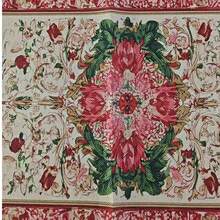 1PC European Vintage Phoenix Floral Table Runner Rectangular Dining Table Decor Cloth Red Green Symmetric Pattern Classic Plant Design Table Cloth Home Dining Table Runner - Multicolor - View 11