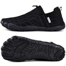 Barefoot Water Shoes Women Men Beach Breathable Walking Shoes Anti Slip Wide Toe Minimalist Zero Drop Sneakers For Travel Hiking Yoga - màu đen - Xem 4