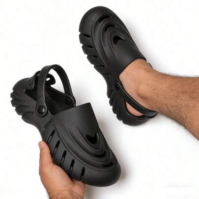 Couple's Hollow Hole Garden Shoes, Outdoor Beach Sandals, Comfortable EVA Men's Outdoor Slippers