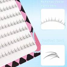 240pcs Lightweight Natural-Looking Anime-Style Pointed False Eyelashes, Dramatic Effect, Suitable For Cosplay, 5-7mm Length - C - View 5