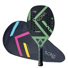 Raqueta de pádel de fibra de carbono 3K KONA | Núcleo de espuma EVA de superficie rugosa, alta calidad para entrenamiento profesional de adultos, adecuada para regalar en toda ocasión, nueva y popular en 2026 - Multicolor - Ver 2