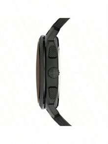 Fossil Men's Industrial-Style Black Watch, Retro Dark Brown Leather Strap, Chronograph And Date Display, Large Dial, Durable Men's Wristwatch FS4656 - Brown - View 9