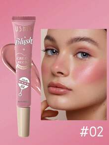 Ushas 4 Color Liquid Blush, Delicate And Smooth Texture, Long-Lasting Waterproof, Versatile And Brightening Lips, Eyes And Cheeks - #2 - View 1