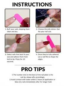 24pcs Medium Almond-Shaped False Nails, Green Plant Gradient Fashionable Ins-Style Wearable Nails, Full Coverage And Removable, Women's Nail Set, Suitable For Parties, Dancing, And Daily Wear - Green - View 6