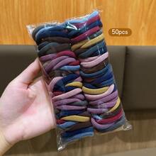 50/100pcs Colorful Hair Ties Korean Style Colorful Comfort Hair Accessori - 多色 50 件裝 - 查看 12