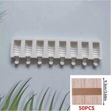 1pc 8-Cavity Candy-Coated Haws Shaped Ice Cream Silicone Mold, DIY Chocolate Cake Baking Mold, Silicone Popsicle Mold - View 19