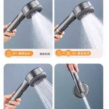 High Pressure Shower Head Set For Home Bathroom - Single Shower Head [silver] - View 3