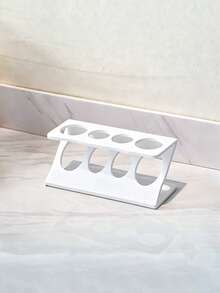 1pc Creative Z-Shaped Toothbrush Holder, Bathroom Vanity Organizer Rack For Razor, Toothpaste, Dental Accessories - Multicolor - View 9