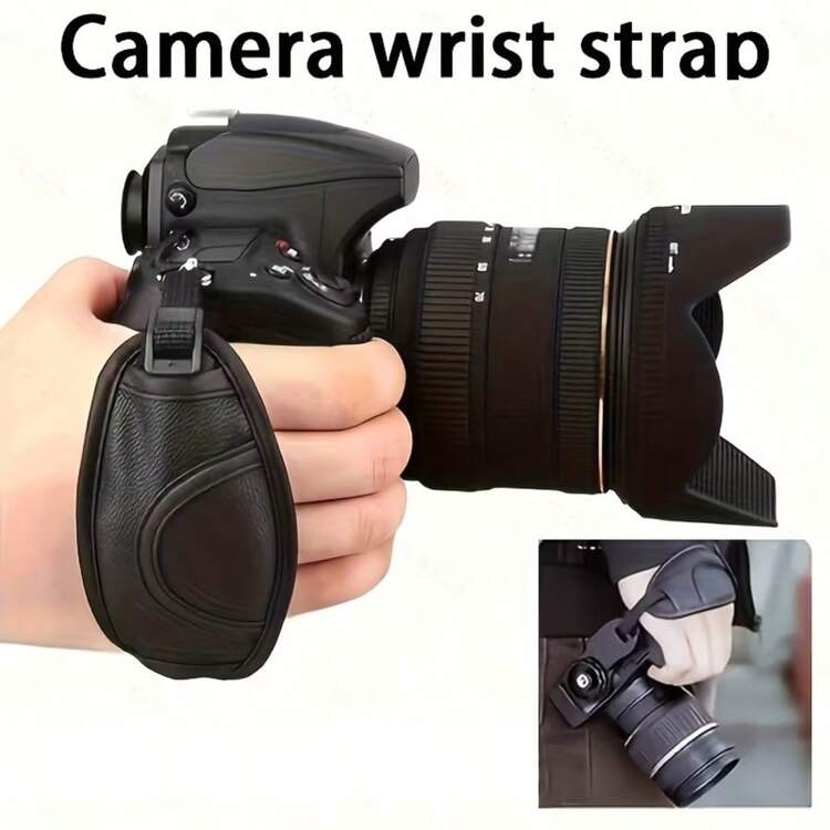 1pc Letter Patched Acrylic Camera Shoulder Strap