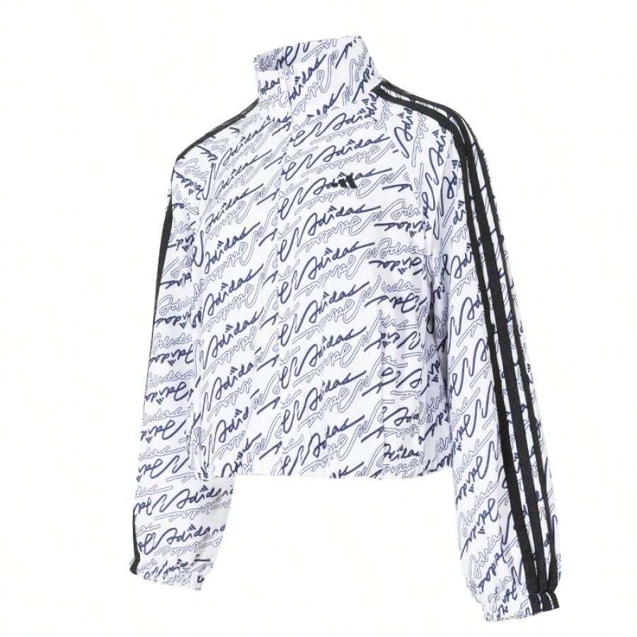 Adidas Women's Jacket/Outerwear, DCE AOP JKT, Casual Soft Jacket KS0274 - White/Black - View 1