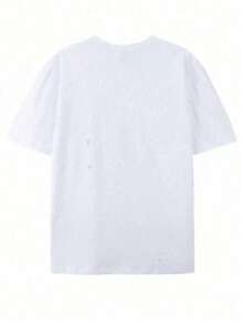 Authorized By Disney, Toy Story T-Shirt, Suitable For Outdoor And Home Wear, Breathable Short-Sleeved Round Neck T-Shirt With Iconic Dad Pattern, Machine Washable Casual Shirt, Suitable For Durable Toy Story Theme Clothing. - White - View 2