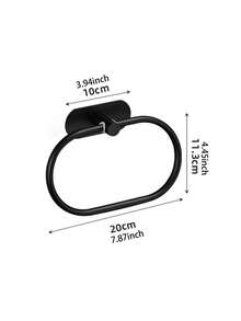 Stainless Steel Towel Ring, Towel Rack, Wall-Mounted Towel Bar, Bathroom Towel Storage, Towel Holder - Gold - View 6