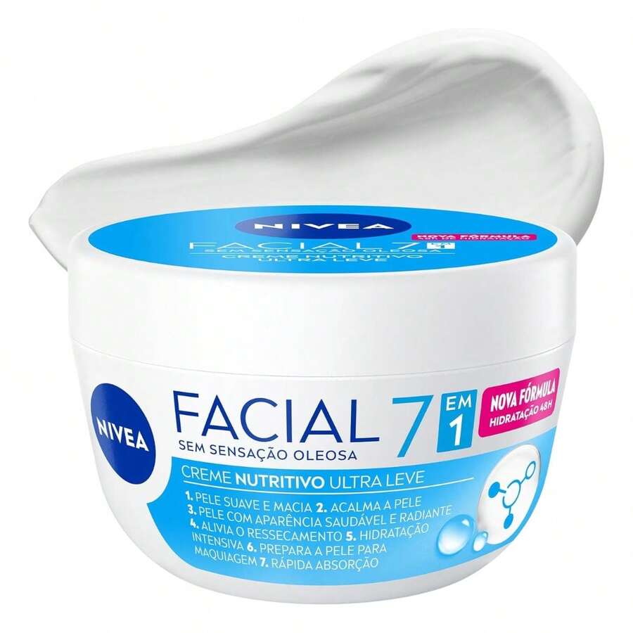 NIVEA 7-In-1 Nourishing Ultra-Light Facial Cream 100g - 100g - View 1