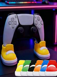 1pc Interesting Game Controller Holder, Colorful Shoe-Shaped Storage Base, A Fun Desktop Organizer Suitable For Various Controllers. It Can Be Used As A Desktop Decor, Controller Stand, Gaming Accessory, And Also Makes A Great Gift For Friends. - Multicolor - View 2