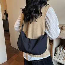 1pc Casual Zipper Closure Crossbody Bag, Large Capacity, Suitable For Teenagers, All Seasons Daily Use - A - View 9