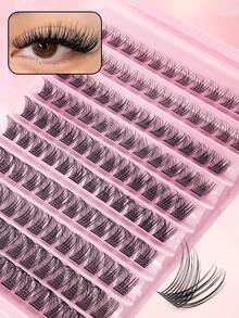 120 Pieces Of Faux Mink Cluster False Eyelashes, Comfortable D-Shaped Curl, Length 8-16mm, Mixed Natural Long Lashes, Sectioned Lash Extension, Personal Eyelash Makeup Tool, Eyelash Clusters, Single False Eyelashes, False Eyelashes, False Eyelashes - D - View 9