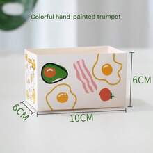 50pcs Portable Sandwich Packaging Boxes, Toast Bread Takeout Boxes, Bakery Snack Food Containers, Suitable For Cafe, Bakery, Takeout, Picnic, Lunch, Dessert - Multicolor - View 6