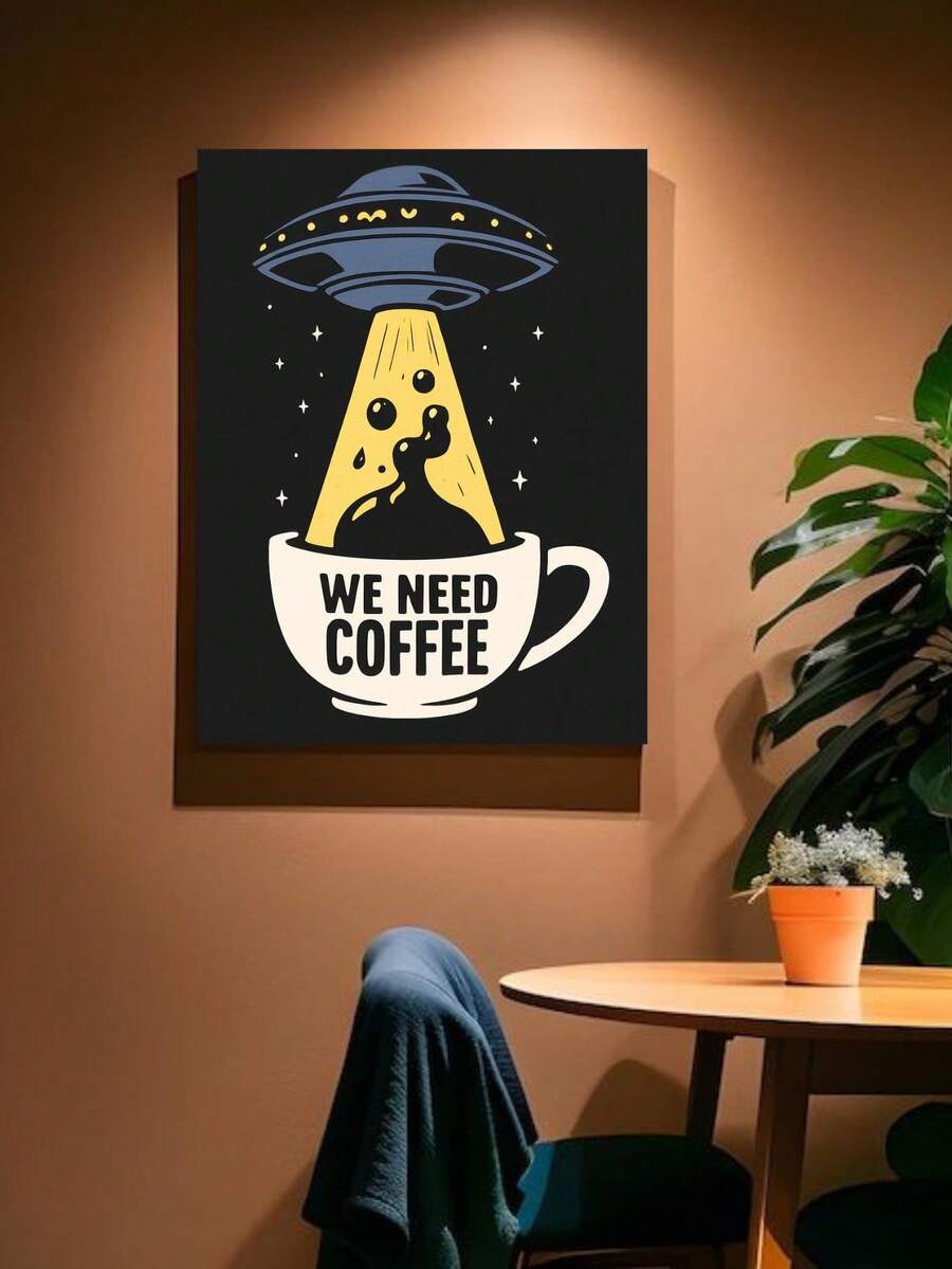 Decorative Plaque/Picture For Coffee, Kitchen, Coffee Corner, Vintage Style - Option 9 - View 1