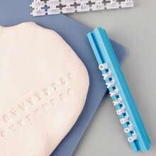 Polymer Clay Letter Stamp Set, Personalized Pottery Clay Stamp, DIY Embossing, Family Activities - Multicolor - View 6