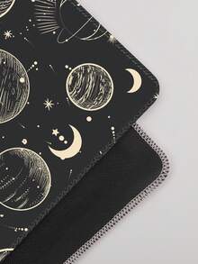 1 片 90x40cm 超大鼠标垫，高品质电脑键盘桌垫，防水，简约星日图案，防滑橡胶底座，适用于游戏和办公 - 查看 5