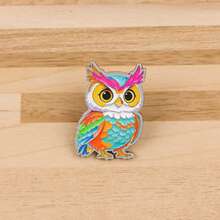 Cute Black Cats Raccoon Enamel Pins Animals Leopard Penguin Owl Brooch Lapel Pin Badge On Backpack Clothing Accessories Fashion Jewelry Gifts - Gold - View 6