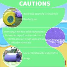 21 Ft(L) Inflatable Backyard Water Slide For Kids & Adults, Commercial Grade PVC Pool, 6 Ft Long Waterslide, Purple Outdoor Castle, Summer Fun, Dry Wet Use, No Blower,  21 X 9 X 12 Ft - Purple - View 11