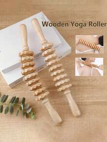 6-In-1 Wooden Massage Tool Set, Shaping Massage Kit, Wooden Therapy Tools For Relieving Muscle Pain, Shaping, Contouring And Reducing Cellulite - Multicolor - View 9