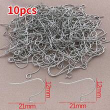 10个极简DIY耳钩 - 18k镀金铜，厚实银色和铂金色饰面，配珍珠吊坠 - 非常适合手工珠宝、婚礼和派对 - 彩色 - 查看 14