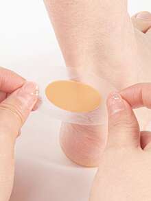 Heel Grips, Transparent Invisible Heel Pads, Foot Protection Cushions For High Heels, Unisex - Apricot - View 7