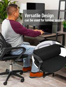 Multifunctional Crescent Leg Pillow, Memory Foam Lumbar Support Cushion Adjustable For Leg, Knee And Back, Suitable For Supine And Side Lying, Promotes Blood Circulation, Relieves Fatigue From Prolonged Standing Or Sitting, Ideal For Sofa Reading, Bed Relaxation, Office Break, Travel, Suitable For Office Workers, Travel Enthusiasts, Home Dwellers, Perfect Gift For Christmas, Valentine's Day, Birthday - Multicolor - View 9