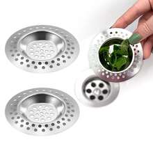 Sink Filter - Bathtub Hair Catcher - Kitchen Sink Hair Catcher - Stainless Steel Kitchen Sink Food Waste Catcher - Bathroom And Kitchen Accessories - Round - View 4