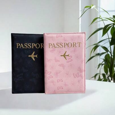 2 piezas Portapassaporte, Adecuado para Viajes Internacionales, Parejas