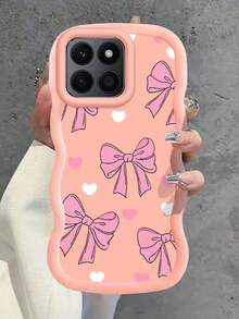 2026 最新款彩色蝴蝶结爱心马卡龙图案手机壳，兼容三星 Galaxy S25、S24、S24Plus/S24+、S24Ultra、S24FE、S20、S21、S22、S23、G04/G05/G13/G14/G15/G22/G24/G32/G60/G85 Spark 30C、SMART 5/6/7/8/9/10/A57、A5X，国际版，非国内版 - 黑色 - 查看 6