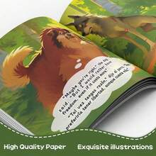 Bilingual Classic Fable "The Dog And The Wolf" – Freedom & Choice Theme, Inspirational Family Reading Gift - Classic Moral Tale - View 7