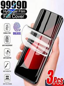 3pcs 3D Curved Ultra Clear Hydrogel Screen Protector Film Compatible With Xiaomi Note 15 14 13 Pro+4G 5G/Compatible With Samsung Galaxy S26 S25 S23 S22 S25 S24 Ultra/Compatible With Huawei//Honor//Reno///And Other Phone Models Explosion-Proof Scratch-Resistant Wear-Resistant Self-Healing Soft Film Non-Glass - Clear - View 77