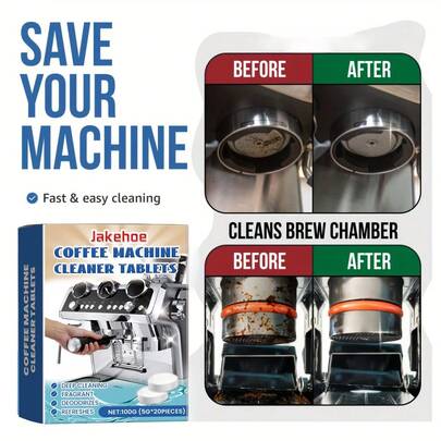 Foil-Sealed Cleaning Tablets For Coffee Machines, Suitable For Both For Home And Office Use
