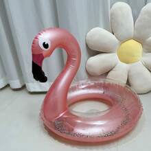 1 pieza Flotador inflable en forma de flamenco, perfecto para fiestas en la piscina y tomar el sol, ¡mejorando la diversión en la piscina! - Multicolor - Ver 7